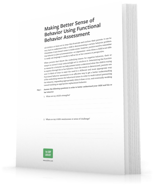 Functional Behavior Assessment -  A Free Tool for Parents 
