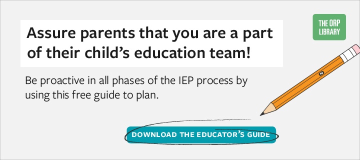 Before, During, and After: Staying Involved with Parents at Each  Step of the IEP Team Initial Evaluation Process