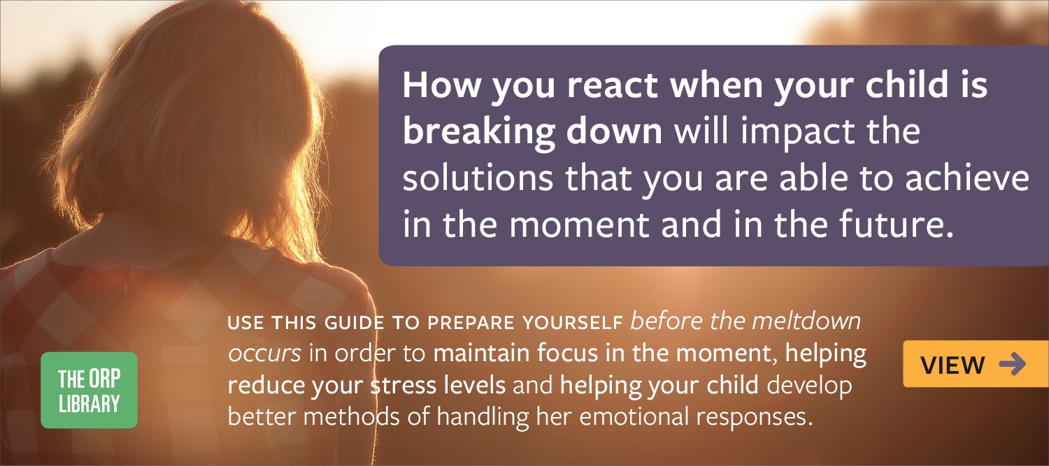 Learning to "Stop, Think, and Act" During Difficult Moments and Meltdowns: A Personal Guide for Parents