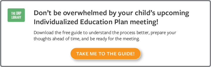 Understanding the Individualized Education Plan Process 
